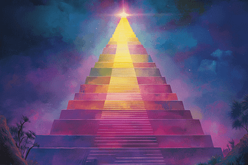 Die Bewusstseinsskala als Pyramide dargestellt